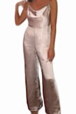I ordered this jumpsuit after weeks of searching online and in stores for something to wear for my college graduation photos. I was set on something white, but I couldn't be too picky because time was running out. Once I saw this jumpsuit, I got it IMMEDIATELY, despite it not being the color I was looking for.  It arrived in perfect condition in only a few days! My grad pics are coming up and I'll sometimes put it on just because, and each time I am amazed by how much I love it. It fits perfectly! The photos below are the day I got it and just couldn't wait to try it on. - Robyn Z.