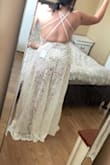 This dress is beautiful and so sexy! We are eloping on the beach in Maui and this is going to be perfect! It is very sexy but I love it!
Highly recommend! - Chanel Z.