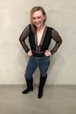 I loved it. Looks just as pictured. Snags easily, so you will have to be careful. I'm shorter so the arm length was long on me. - Lindsey D.