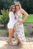 I bought this for my bridal shower. I needed to get the bust taken in and the waist needed to be extended. I tried ordering the small, but that was way too big. After all the alterations, I loved it, but it needed a lot of work and wasn't cheap. Sandals are also from lulus. - Kaitlyn E.