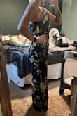 I've never worn a jumpsuit but all the other review pics sold me on this! I have a wedding at the end of May and cannot wait to wear this! It moves well and is super comfortable. I'm 5 months postpartum and still nursing so tried to order to accommodate my larger chest - which made it a little less fitted in the waist area. Super super cute! - Stephanie D.