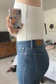 Not for tall girls&. Only because the bottom is a different mesh fabric, if your jeans aren't incredibly high waist you can see the mesh. Also the back is a different fabric from the front so it makes it a little see through which makes it a little more casual in my opinion. (Also 6" and my belly button hits exactly above the mesh bottom) - Dorothy-Faye S.