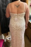 Thank goodness for Lulus generous return policy. This was my 4th dress I tried on and it is so perfect for our courthouse wedding in July of 2022! It is comfortable with just the perfect amount of stretch...I'll need Spanx for underneath to hold me in but it feels so good on. I'm debating if I want the bottom altered. I'm a little short and it's a little long on me. But for the price, I couldn't be happier to say "yes" to this dress!!! - Heather W.