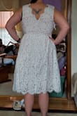This wasn't my favorite but it's cute enough!! I returned it because I found a different one from Lulus. I don't think it was very flattering on. - Heather W.