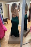 Ordered for a sorority formal, fits so well! I have a semi-athletic build so I ordered a medium to make sure it fit my curves. I had it hemmed as I am short and taken in just slightly in the bust, but I totally could have gone without all that and still been fine. would 100% recommend it! - Allison V.