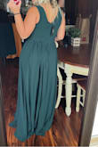 Lots of material, perfect for a little more coverage. The green color is amazing. Fit me snug in the chest but it looks good.
(Size 8/10 in pants) - Willa L.