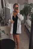 This material is sooo comfy and you can move around in it and feel covered. I love this dress!!! - Hannah H.