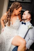 I said YES to the dress!!!! It is absolutely stunning and I felt amazing!! When I first received the package, I was pleasantly surprised that the dress came with its own bag. The quality is amazing!! It felt like some of the $1000+ dresses I had tried on before we decided to elope.
I did have the straps shortened up and the front of the dress hemmed, which created a train and it was even more gorgeous! I also added in cups for more support!!
You can not tell that you are only wearing a bodysuit underneath in my opinion.
Just overall so comfortable!!! - Krisandra S.