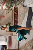 I have got lots of compliments, love the color, the fabric, and the slit leg is awesome when walking or dancing. Only thing, the dress was too long for me so I have to get it hemmed, so I paid full price, tax, shipping, and fixing, ended up on a pricey but beautiful dress - Teresa T.