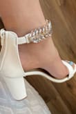 I ordered this shows for my wedding in May. The arrived sooner than expected and I've been wearing them in the house to see how I feel. I don't think I will have to get flats for later because these are so comfortable already, they really enhance the look of my dress and absolutely love the texture and detail on the strap. Definitely would recommend. - Evany U.