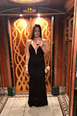 This dress is so elegant and versatile. It is my favorite black dress I own. The boning/wiring in the front and neckline really helps the structure and fit. My chest is a little too small for the dress but it's not bad. The wiring helps and I can go braless. I've never been able to find a mermaid-type style dress that looks good on my butt and thighs and I love this! - Karen T.