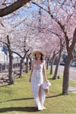 I love this dress it's very comfortable and perfect for spring pictures. It was a little bit too long for me because I'm short but I wear it with heels so problem solved. - Sandra M.