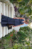 I got this dress for vacation and it was absolutely perfect!! The material is thin, perfect for tropical heat but layered so that it's not see-through. Totally recommend! I felt like a princess in it - Nancy R.