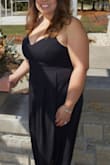 This dress was simple and elegant! Just what I wanted to wear to an upcoming wedding.  I had to size up from a large because it was a little tight in the breast area. There is no stretch to this dress. The XL fits perfectly. Loved where it hit length-wise as well, so no need to have it hemmed. Definitely recommend. Lulus never disappoints!! - Nellie B.