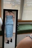 This dress was very cute, but the top layer laid a little strange on me. The back was not for me either. I think it would look/feel better on someone else! - Megan C.