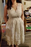 I didn't like this one at all. It was nice quality and the pockets are nice to have, but I hated how it looked on me. It was so frumpy I felt like a hobbit. It looked nice enough on others for me to order it, and that's about the best I can say for it. - Stacie R.