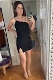 Fits really well, exactly the LBD I needed for an upcoming wedding. I bought a size small, and it fits exactly like I was hoping. - Diana A.