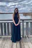 I had my spring formal last weekend and was really looking for a high neck styled dress like the green dress. I just barely succeeded with this one because the first 2 dresses I ordered were small. Turns out I needed an XS! Though my mom had to shorten it to go perfectly to my toes with 3.5-inch heels, in the end, it was a perfect match for me at the dance! - Melissa P.