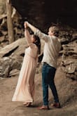 I absolutely love this dress! It's light and comfortable. I typically would order a small but after reading all the reviews I decided to order an xs and I'm so glad I did! I used this dress for my engagement photos in February. The dress was not warm but still so cute! - Stephanie M.