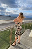 I've worn this dress to two weddings. Comfortable, great length, and very flattering waistline. - Diana S.