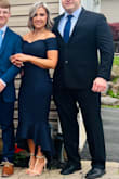 This dress fit perfectly and hugs all the right places to give you a nice curvy look. Comfortable and not too low cut. - Jen M.