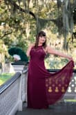 This dress looks great on! The flowy material helps hide some of the COVID weight too, haha. I'm short, so I'll need to get it altered. Beautiful color. I used these for my engagement pictures and received so many compliments. - Crystal M.