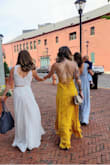 The most perfect dress for my best friends wedding. A good length with heels, can adjust the stomach/bust area by tightening or loosening the back straps. And the color is to die for! Must buy <3 - Caroline P.