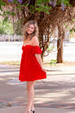 It was a little loose but it still fit and looked great! Got this dress for my graduation pictures! - Brooke D.