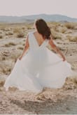 I loved this dress for my engagement photos but it was a little big but I safety pinned the sleeves and I may need to have it hemmed at the bottom. Other than that it truly was a heavenly fit and flowed really nicely - Noelle B.