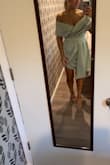 I couldn't find a dress I loved  I had tried Amazon and Shein and finally landed at Lulus. I hate to pay for dresses for wedding but this one did not disappoint. I am OBSESSED. I got soo many compliments and it was comfortable. I've had two kids so no one could see my little mom pooch and I could eat and drink and nothing showed. Loved the shoulders on it too. I did need steamed REALLY bad and the zipper is a little tricky but I put some chapstick on it and it went up. I love this dress and would buy it again in a heartbeat. Especially if it came in BLACK (cough cough), I need it lol. 5/5 stars!! - Emily S.