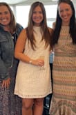I wore it for my shower it was so flattering and comfortable and I got compliments all night! I usually wear a M for Lulus but sized up and got a large to be more comfortable. It was a little loose but I'm happy with my choice. - Emily D.