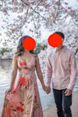 I love this dress! I wore it for my engagement photoshoot and I got the XS although, Lulu's size chart said I would be a size S. Though, I knew my measurements and compared with the XS. The XS fit me wonderfully, so maybe order the size aligning with your own measurements. I am on the shorter side, so that is something to note. I wore them with white wedges I bought from Lulu's and the dress was just a smidge longer even with the wedges. It is a bit pricier, but the material is thick (won't need a slip) and feels sleek. Overall, comfy, affordable and very stylish! - Lian S.