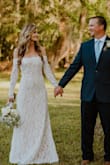This dress fit absolutely perfectly. No alterations are needed. Very comfortable. I was worried it would be itchy but it was very soft. So glad I went with my gut and selected this dress over the other ones I looked at on Amazon. Fast shipping, came with a garment bag. Great return policy as well. Highly recommend. - Marie M.