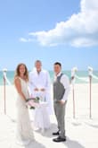 This dress was exactly what I wanted for my beach wedding.  It was very comfortable and well made.  It didn't feel heavy even in 90 degree weather.  I ordered a small and was thankful it had some stretch for my curvy lower body.  Order it. You will not be disappointed. - Alisha G.