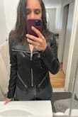 I absolutely love this jacket. The fit is sleek and sexy, although the only thing missing are pockets, but I wouldn't think about that for one second given the fit and price of the jacket. I ordered another leather jacket to see which one I'd like to keep and this was the winner hands down. I usually wear an XS in jackets so I sized up to an S after reading the comments and I was not disappointed. ORDER THIS!!! - Sruchi K.