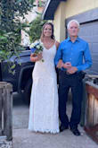 Best wedding dress ever. I had a wedding at my mother-in-law's house and it was amazing. I got a lot of compliments. I am 5'10" and 172 lbs. Great fabric and quality. I am so happy I found it. - Daniela A.
