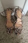 I ordered these shoes in a size 7. Both shoes are labeled as a 7 but are CLEARLY not the same size. Very disappointing and unprofessional. I tried returning them, but receiving 2 different sized shoes was not a criteria for returns or exchanges, so I am stuck with these mismatched shoes.
Also, very uncomfortable and almost unwearable. - Kirsten L.