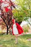 I bought this dress for the intention of wearing it for graduation. It is perfect! It's lightweight, so you don't get too hot, but it is also not see-through at all! Loved this dress and probably will keep it for use in other occasions! - Emily L.