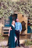 I wore this gorgeous dress to a family wedding and everyone loved it. The shoulders were a little loose and kept sliding down my arms and that was a little annoying but it fit perfectly otherwise!! I wore pasties under it because the deep v is so deep that I couldn't find a bra to go with it. Would recommend this one to anyone!! - Rebekah H.