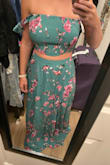 This outfit is totally my style so I was excited about it, but it is very cheaply made like something I would get from Shein, not Lulus.  The top was hemmed unevenly and the skirt was a thin layer and too long. - Eleni C.