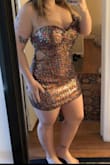 Love this dress! The cut outs on the side make a really cute accent. I am a little smaller chested so as the night went on the dress stretched out a little and it started to slip. I wish I saw more reviews based on sizing before buying so hopefully this one helps! Over all very cute and would highly recommend! - Alicia B.