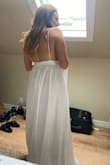 This dress is super cute and flattering, but didn't feel fancy enough for my wedding. I'm keeping it for the honeymoon! Would also be so cute for an elopement or beach wedding. - Sydney A.