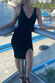 I accidentally ordered an XS instead of a S but the fabric has just enough stretch that it worked. I felt very sexy but still comfortable and secure in the dress! - Megan M.