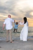 This dress was perfect for our family beach photos! I loved the slit on the side that provided a touch of sexy to such and elegant flowy piece. The material is great quality as well. - Chelsie R.