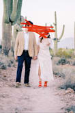 Originally ordered an XS and could not zip it closed. It was beautiful for my engagement photos. So flowy and worked well with my bright red shoes. - Catelyn S.