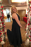 The ONLY issue I had with this dress was how long it was. My mom had to take off 6 inches of fabric with me having 3 in heels on. I'm short but there was SO much fabric. Definitely keep in mind if you are also on the shorter side.
OTHER THAN THAT- I felt very confident and pretty in this dress. I'm excited to wear it again. - Emily D.