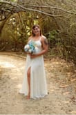 Loved this dress. I had so many compliments on it. I ordered an extra-large at first but it was way too big so I switched to a large. It was perfect. Not too tight and not too big but felt like a bride. - Kaitlin B.