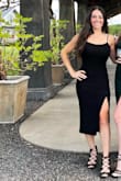 I ordered a small and an extra small - both sizes fit me well, but the small had a little scrunch to it, whereas the extra small fit nice and snug. It wasn't too tight, but it was tight enough to hug all of the right curves. I found the best of both worlds: a dress that is sexy and still comfortable! It was easy to dress it up and can also be dressed down. Throw a pair of gym shoes on and it would still be cute and casual! This dress was super simple to steam out any wrinkles (I traveled with it) and also wipes clean (I got deodorant all over it). I would absolutely recommend this dress! - Olivia G.