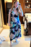 I love this dress! Was perfect for a destination wedding in Mexico. It was looser than I was expected (based on a Medium I have in another Lulus dress) but not too loose/flow-y and comfortable! I have a not-so-little chest so also concerned about feeling supported but not too revealing. This was the perfect mix, but with an open back to make it feel not too modest. - Jane S.
