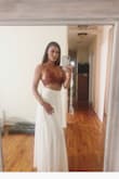 Hands down one of my favorite outfits I have ever purchased from lulus! I wore it as a complete set while on vacation. It was airy and flowy but still very comfortable to go from dinner to dancing. (for girls with a small chest definitely wear a strapless bra and tuck the edges of the top underneath the bra for a seamless look)  I've also worn the bottoms as separates for summer nights on the waterfront and got loads of compliments on the pants. Highly recommend completing your summer or vacation wardrobe!! - Amanda H.